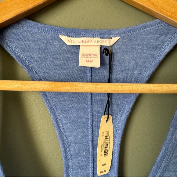 NEW Victoria’s Secret Heathered Blue Lightweight Tank Top Size Medium M - Picture 4 of 4